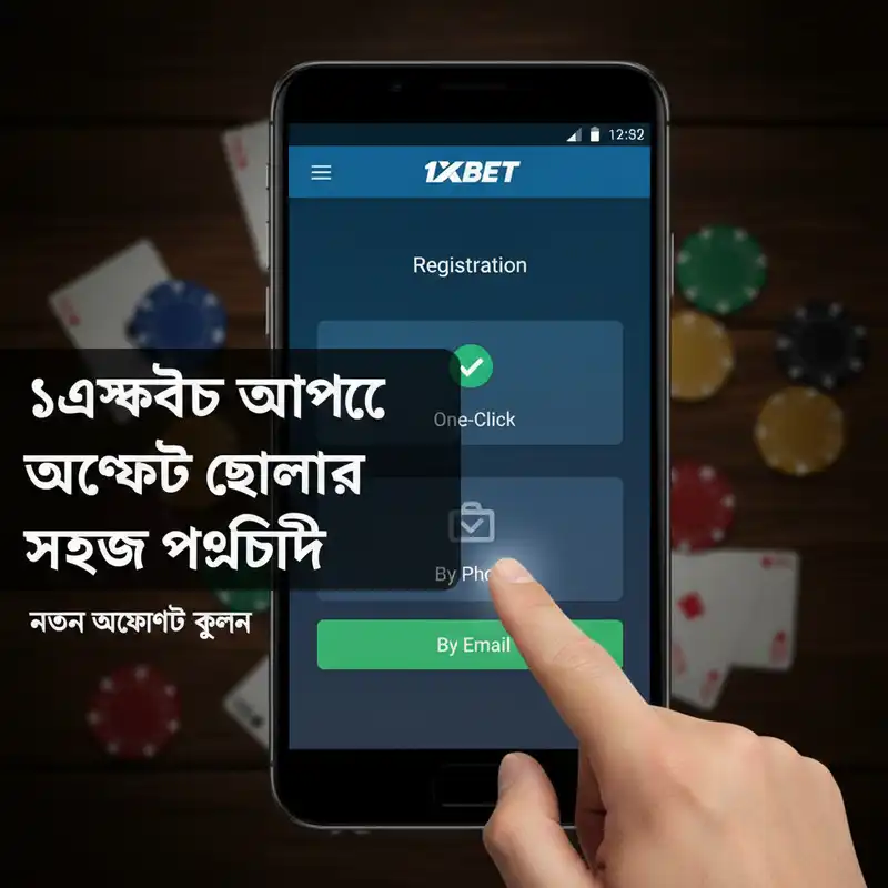 1xBet App Registration Guide Banner